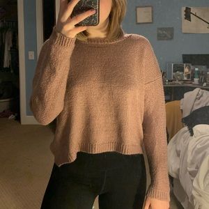 Mauve Cropped Sweater
